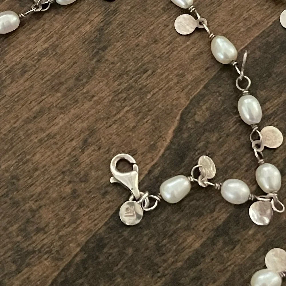 Silpada Sterling Silver and Freshwater Pearl Wisdom Necklace
